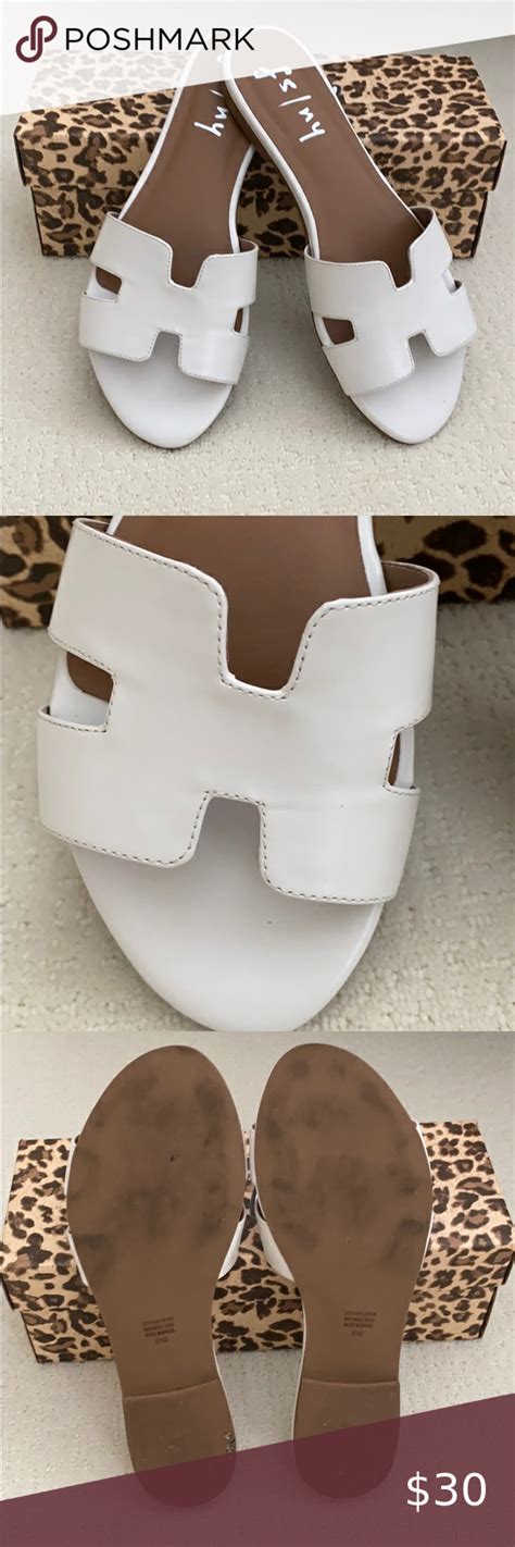 fake hermes white sandals - Hermes sandals look alike.